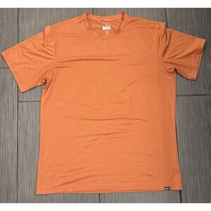 REI Co-Op Men’s Short Sleeve T-shirt Size Medium Burnt Orange